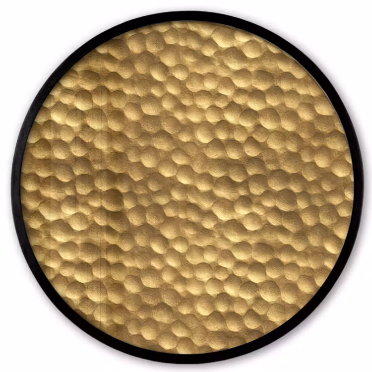 Metaal - Dynamisch - Goud Fotolijst rond zonder passe partout klein 856 -3d
