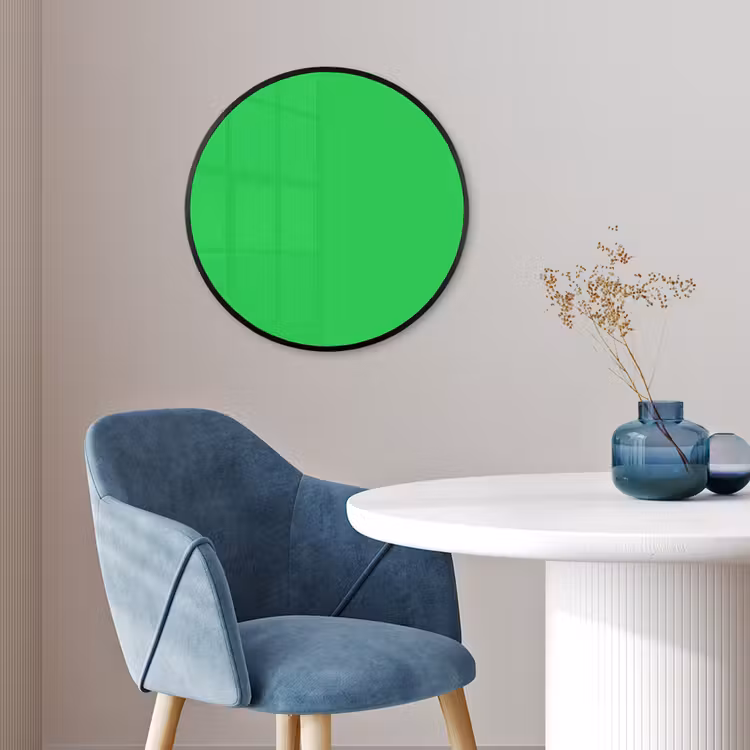 Mint - Green - Groen Fotolijst rond zonder passe partout klein 856 -sfeer2