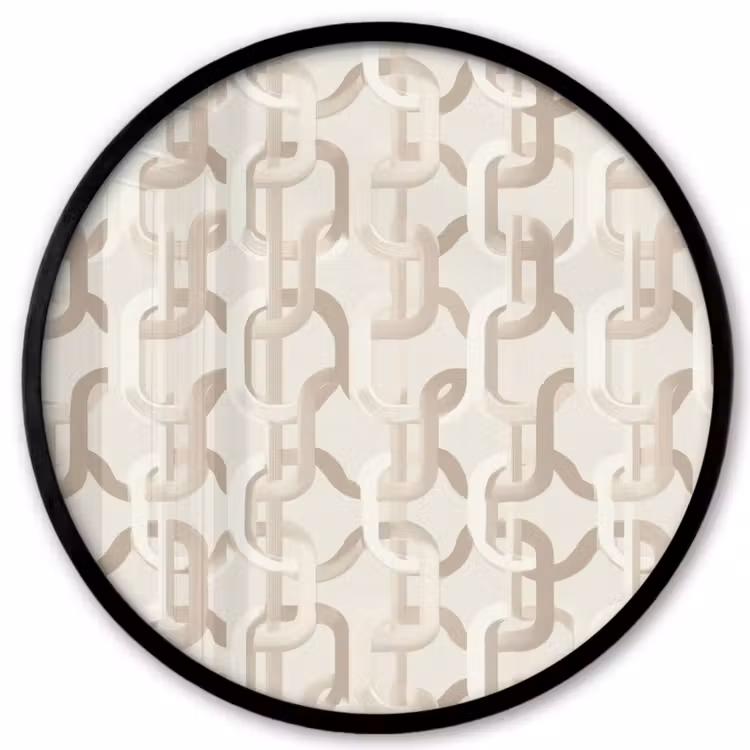 Motief - Abstract - Beige Fotolijst rond zonder passe partout klein 856 -3d