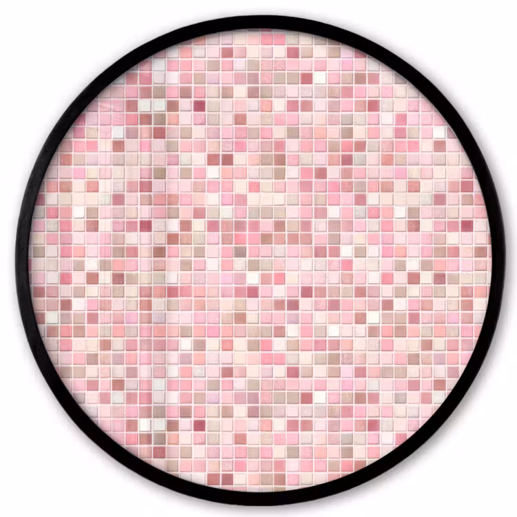 Mozaïek - Patroon - Roze Fotolijst rond zonder passe partout klein 856 -3d