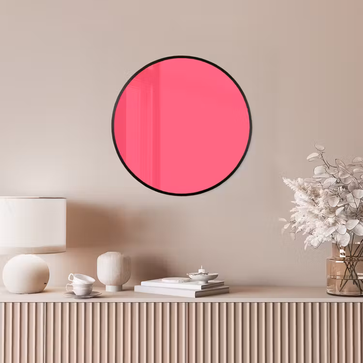 Neon - Flamingo - Roze Fotolijst rond zonder passe partout klein 856 -sfeer3