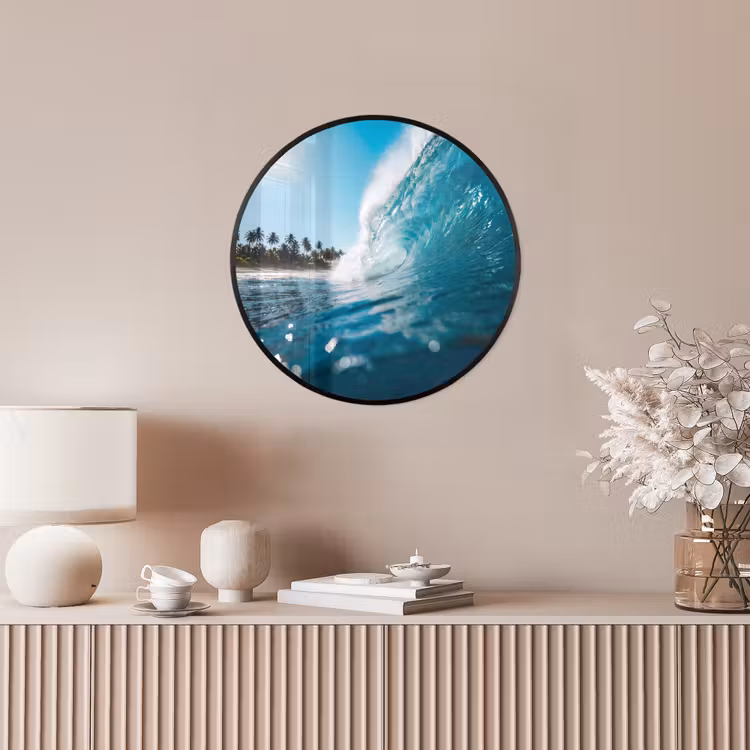 Oceaan - Golf - Strand - Natuur - Blauw Fotolijst rond zonder passe partout klein -sfeer3
