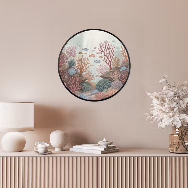 Onderwater - Koraal - Vis - Natuur Fotolijst rond zonder passe partout klein -sfeer3