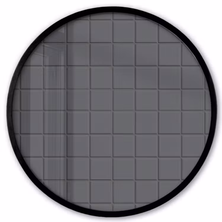 Patroon - Tegel - Grafiet - Grijs Fotolijst rond zonder passe partout klein 856 -3d