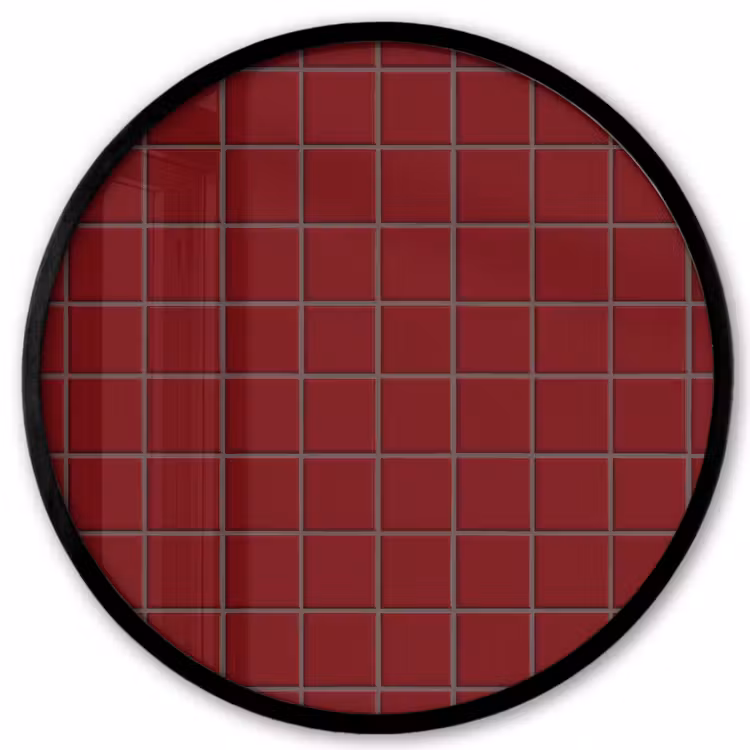 Patroon - Tegels - Burgundy Fotolijst rond zonder passe partout klein 856 -3d