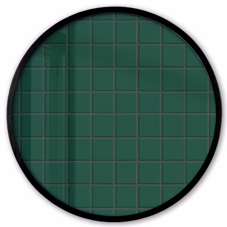Patroon - Tegels - Dennen - Groen Fotolijst rond zonder passe partout klein 856 -3d