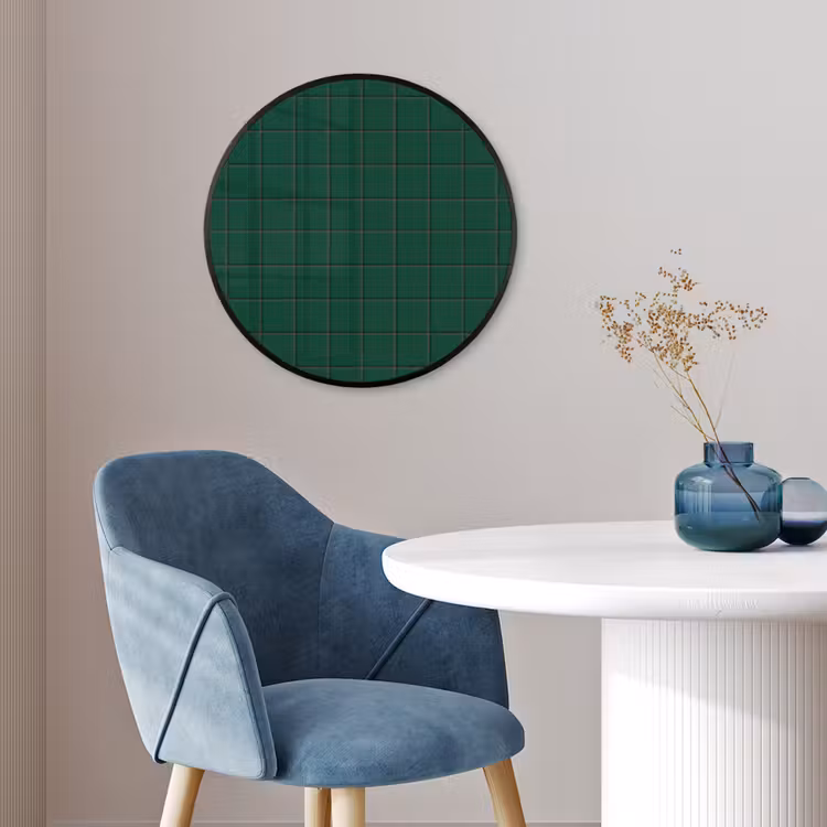 Patroon - Tegels - Dennen - Groen Fotolijst rond zonder passe partout klein 856 -sfeer2