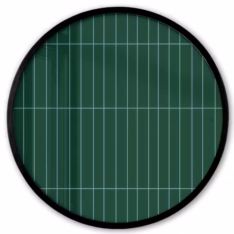 Patroon - Tegels - Donkergroen Fotolijst rond zonder passe partout klein 856 -3d