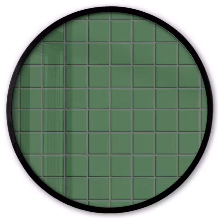 Patroon - Tegels - Groen Fotolijst rond zonder passe partout klein 856 -3d