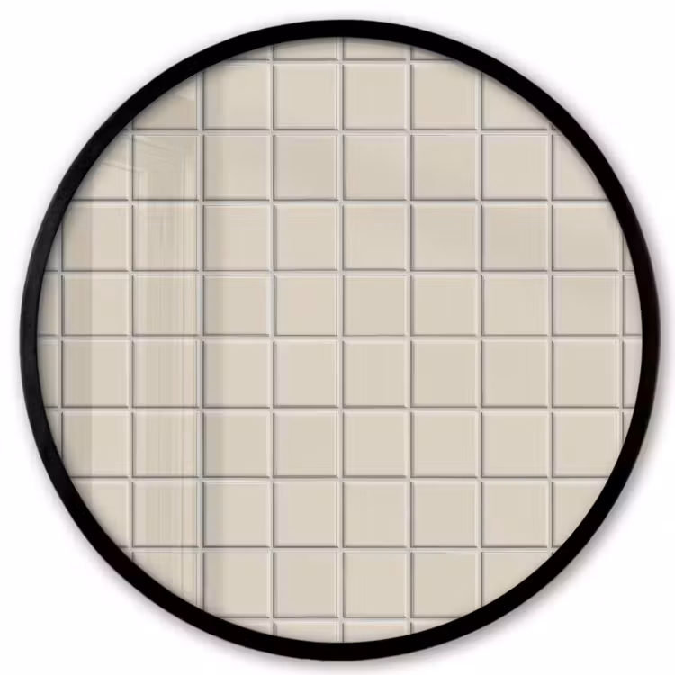 Patroon - Tegels - Taupe Fotolijst rond zonder passe partout klein 856 -3d