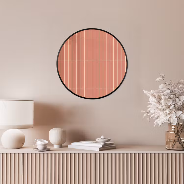 Patroon - Tegels - Terracotta Fotolijst rond zonder passe partout klein 856 -sfeer3