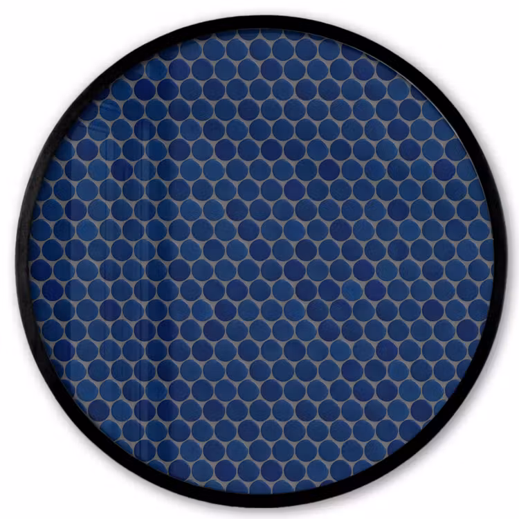 Penny - Mozaïek - Donkerblauw Fotolijst rond zonder passe partout klein 856 -3d