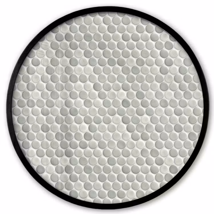 Penny - Mozaïek - Lichtgrijs Fotolijst rond zonder passe partout klein 856 -3d