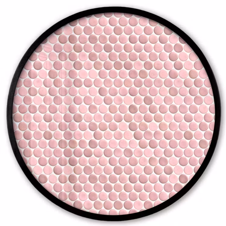 Penny - Mozaïek - Lichtroze Fotolijst rond zonder passe partout klein 856 -3d