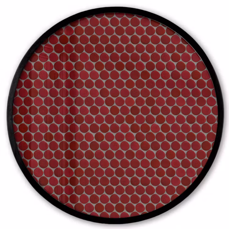 Penny - Mozaïek - Rond - Rood Fotolijst rond zonder passe partout klein 856 -3d