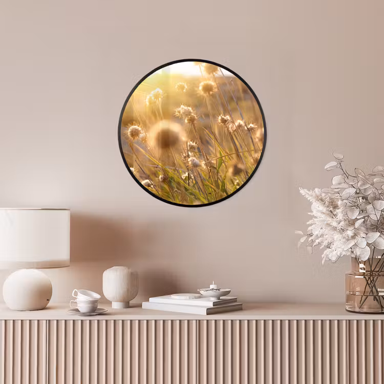 Planten - Natuur - Bloemen - Zon - Horizon Fotolijst rond zonder passe partout klein -sfeer3