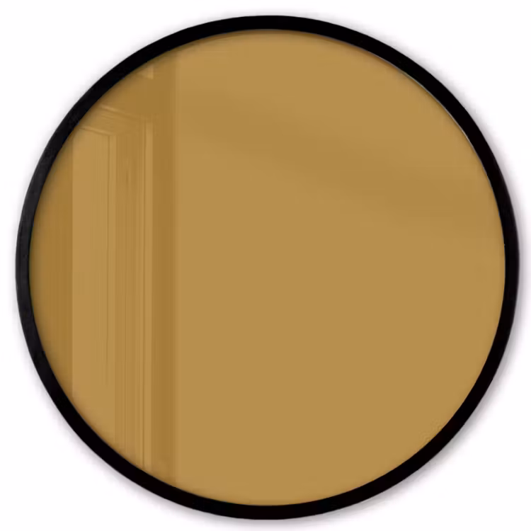 Rhythmic - Ochre - Geel Fotolijst rond zonder passe partout klein 856 -3d
