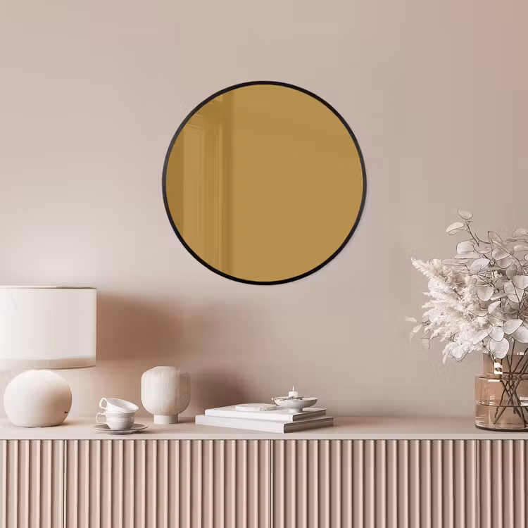 Rhythmic - Ochre - Geel Fotolijst rond zonder passe partout klein 856 -sfeer3