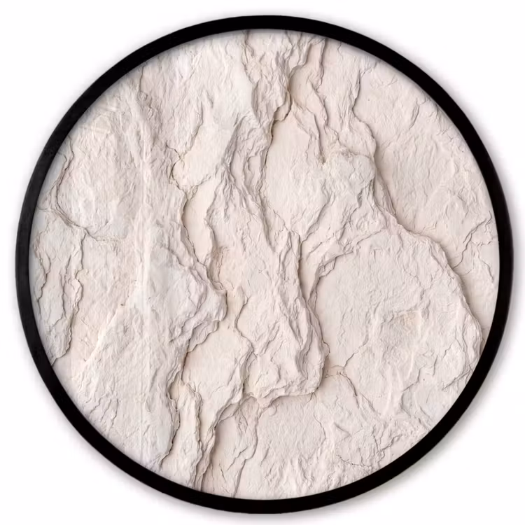 Rots - Structuur - Natuur - Beige - Abstract Fotolijst rond zonder passe partout klein -3d
