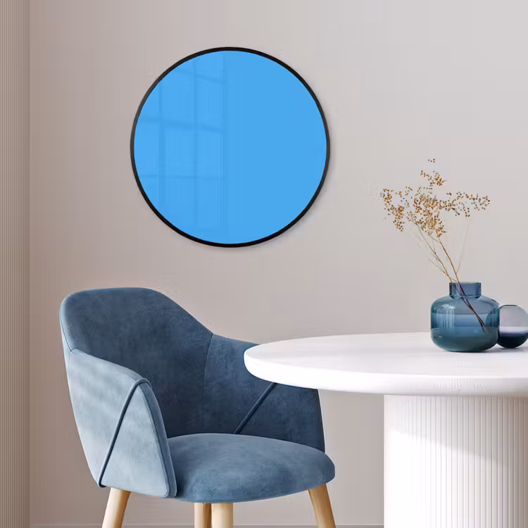 Sky - Blue - Blauw Fotolijst rond zonder passe partout klein 856 -sfeer2