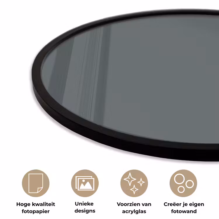 Slate - Millstone - Grijs Fotolijst rond zonder passe partout klein 856 -closeup_NL