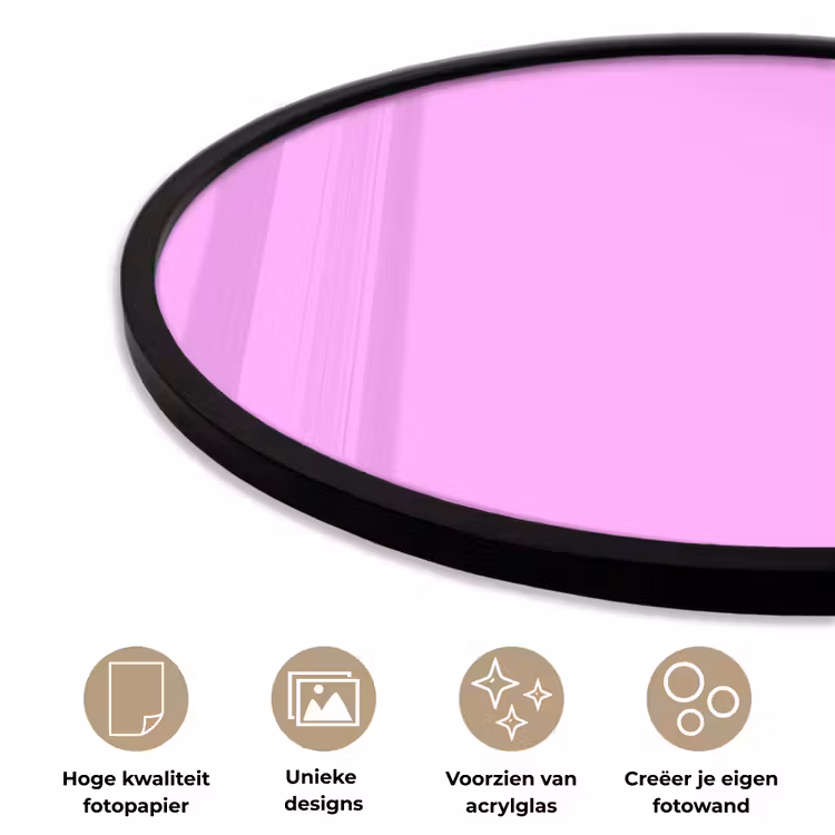 Soft - Lavender - Roze Fotolijst rond zonder passe partout klein 856 -closeup_NL