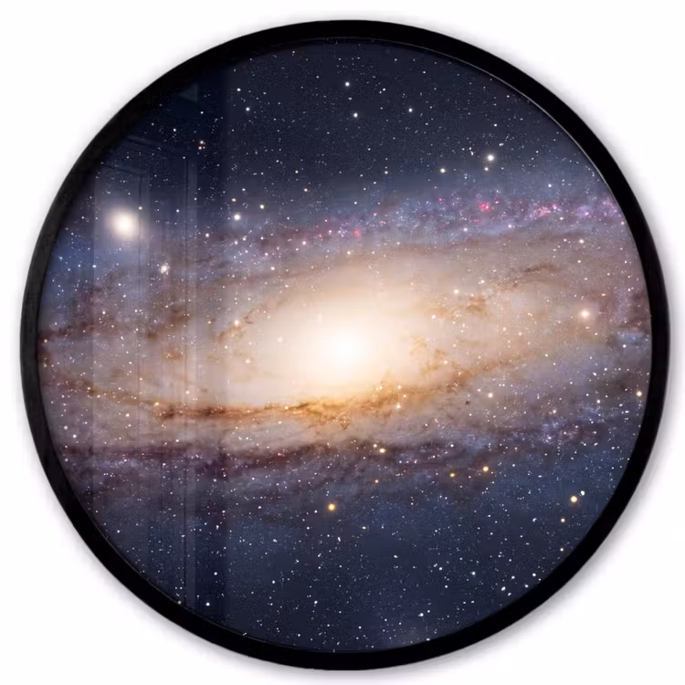 Ronde fotolijst - Sterrenstelsel - Ruimte - Kosmos - Sterrenstelsel - Ruimte - Kosmos Fotolijst rond zonder passe partout klein