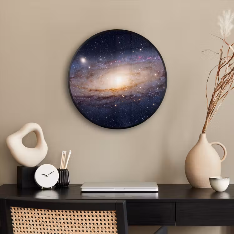 Ronde fotolijst - Sterrenstelsel - Ruimte - Kosmos - Sterrenstelsel - Ruimte - Kosmos Fotolijst rond zonder passe partout klein