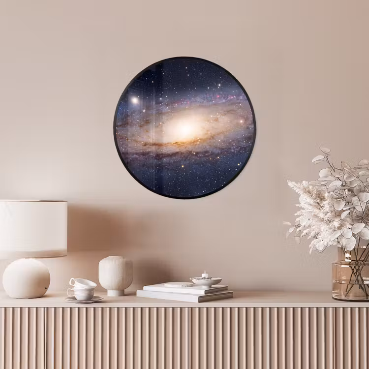 Ronde fotolijst - Sterrenstelsel - Ruimte - Kosmos - Sterrenstelsel - Ruimte - Kosmos Fotolijst rond zonder passe partout klein