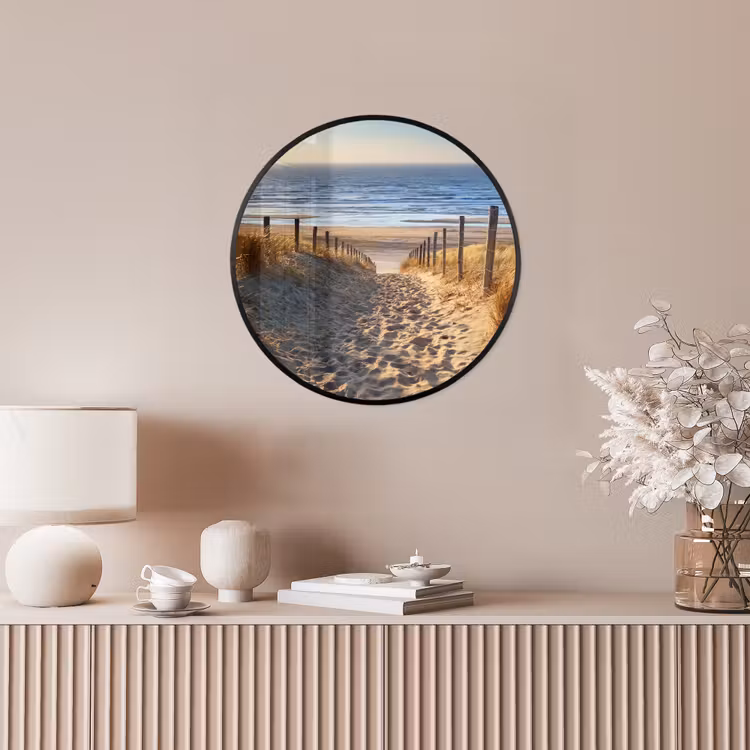 Strand - Zee - Nederland - Duinen - Zon Fotolijst rond zonder passe partout klein -sfeer3