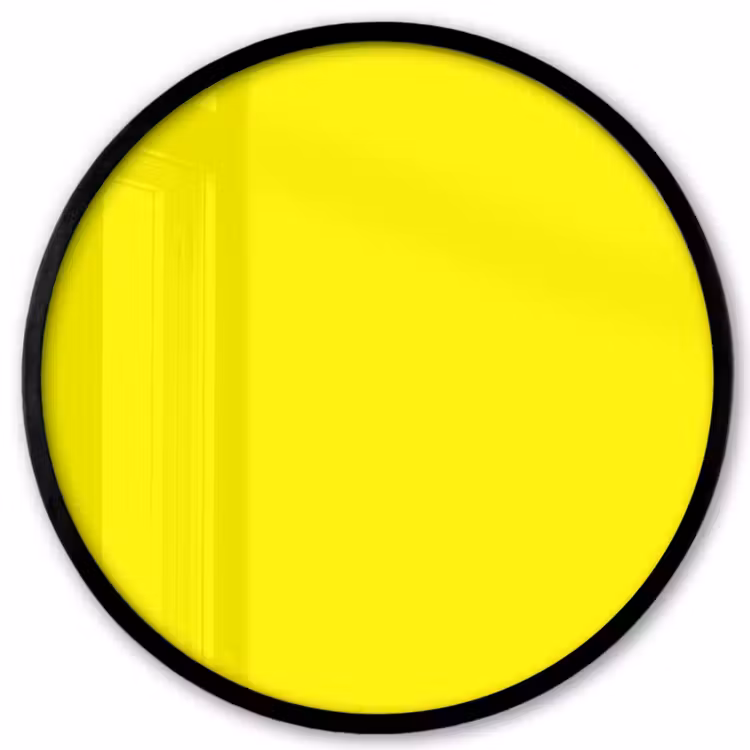Sunshine - Glow - Geel Fotolijst rond zonder passe partout klein 856 -3d