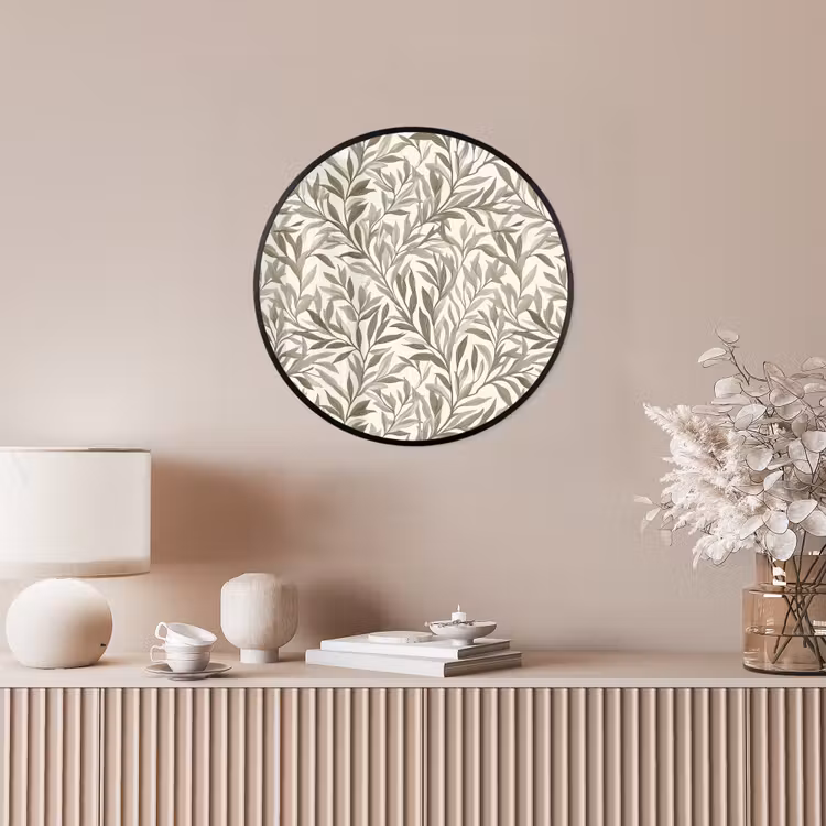 Takken - Botanisch - Taupe Fotolijst rond zonder passe partout klein 856 -sfeer3