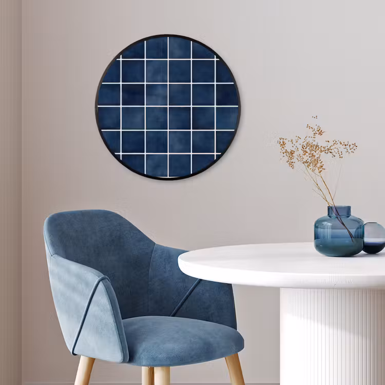 Tegel - Modern - Blauw Fotolijst rond zonder passe partout klein 856 -sfeer2