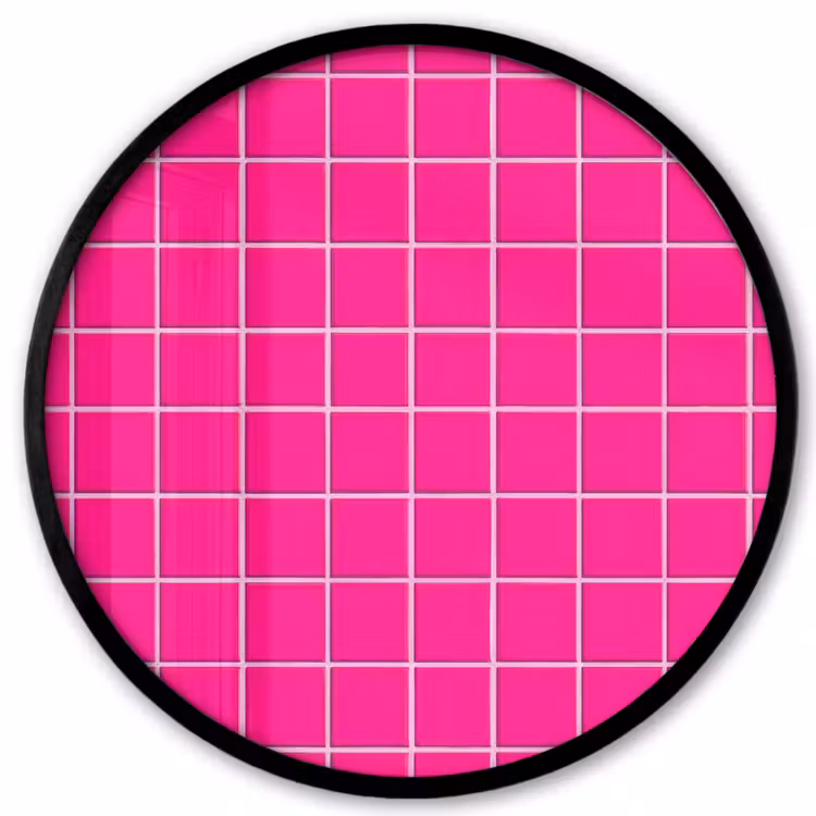 Tegels - Vierkant - Fuchsia Fotolijst rond zonder passe partout klein 856 -3d