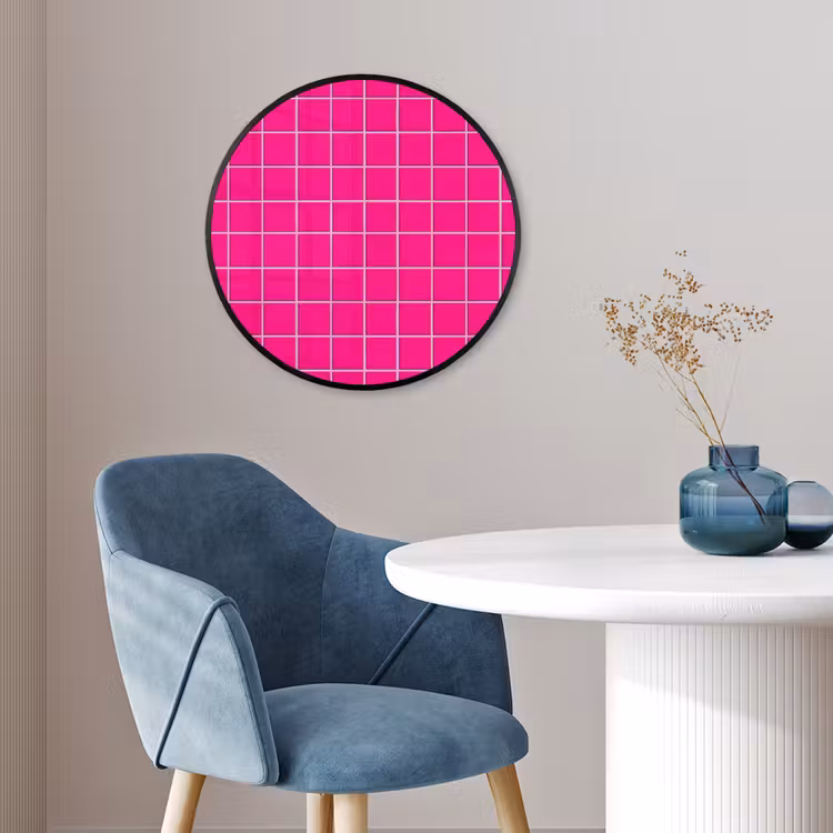 Tegels - Vierkant - Fuchsia Fotolijst rond zonder passe partout klein 856 -sfeer2