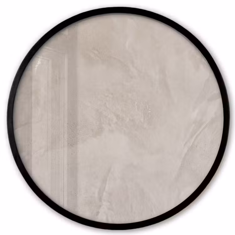 Textuur - Wand - Modern - Beige - Abstract Fotolijst rond zonder passe partout klein -3d