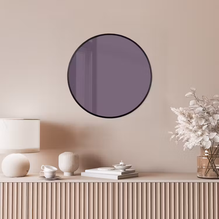 Velvet - Aubergine - Paars Fotolijst rond zonder passe partout klein 856 -sfeer3