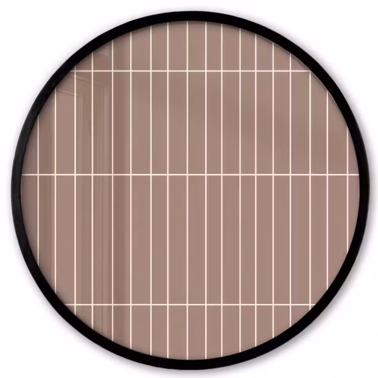 Verticaal - Wandtegel - Terracotta Fotolijst rond zonder passe partout klein 856 -3d