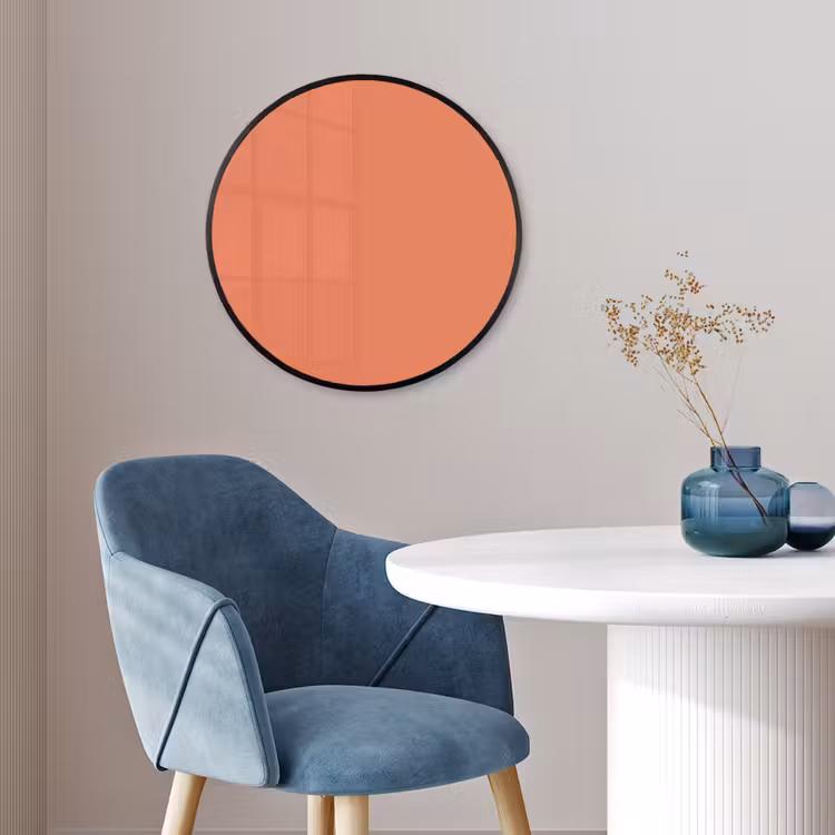 Warm - Clay - Terracotta Fotolijst rond zonder passe partout klein 856 -sfeer2