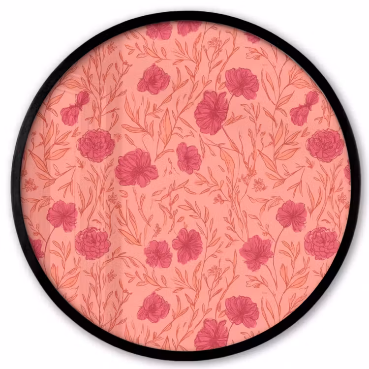 Weidebloemen - Romantisch - Roze Fotolijst rond zonder passe partout klein 856 -3d