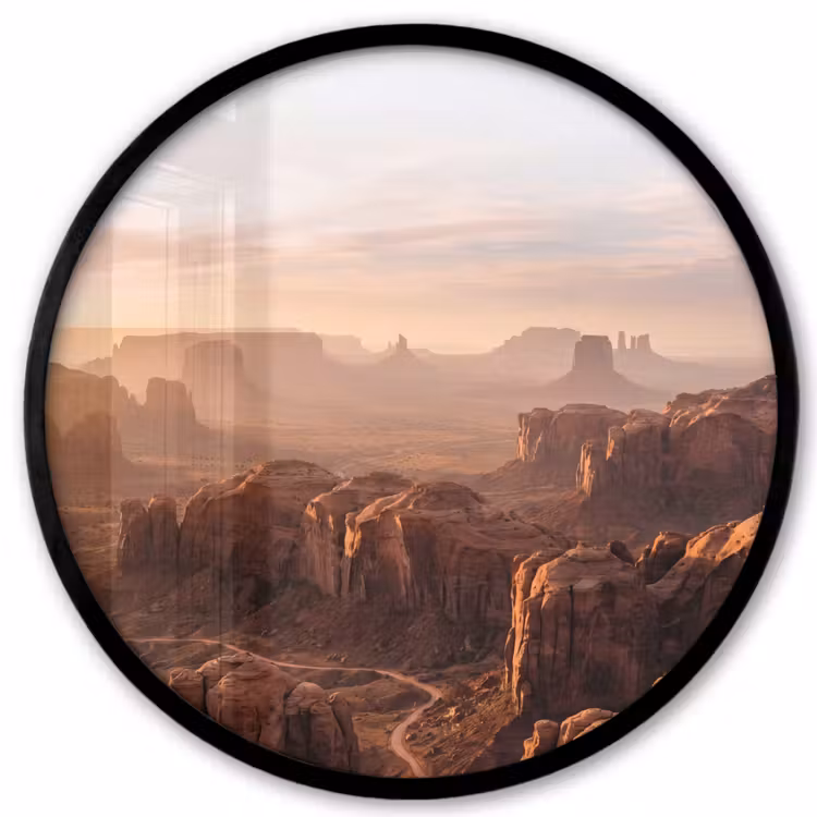 Woestijn - Landschap - Natuur Fotolijst rond zonder passe partout klein -3d