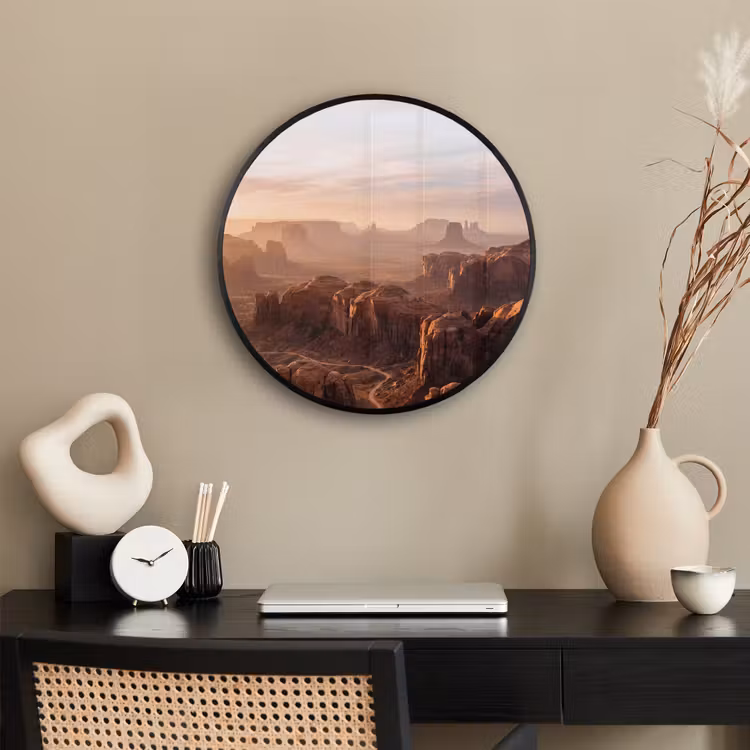 Woestijn - Landschap - Natuur Fotolijst rond zonder passe partout klein -sfeer1