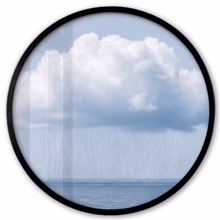 Ronde fotolijst - Wolk - Regen - Natuur - Wolk - Regen - Natuur Fotolijst rond zonder passe partout klein