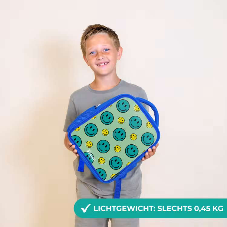 All smiles groen Kinderrugzak - Blauw middel -sfeer1_NL