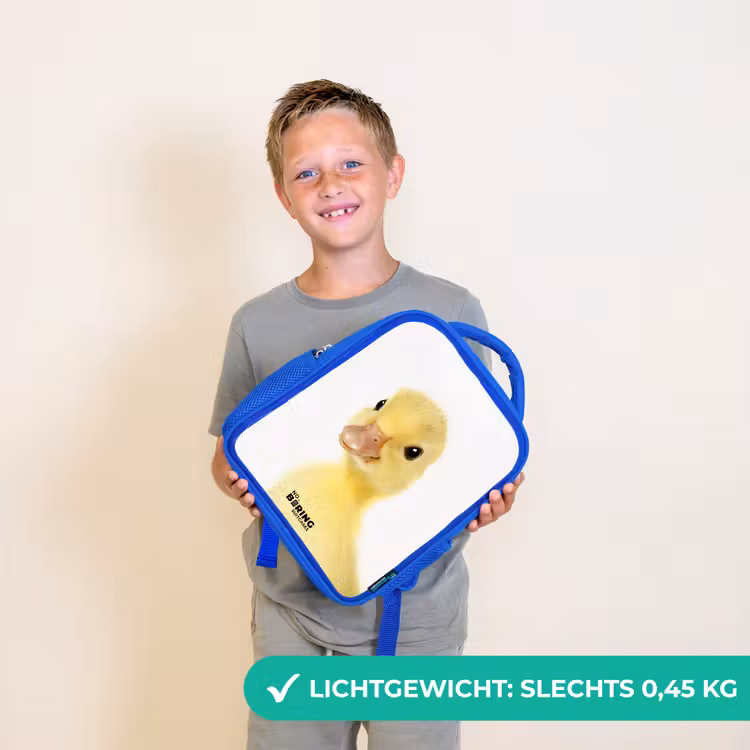 Barry de Badeend Kinderrugzak - Blauw middel -sfeer1_NL