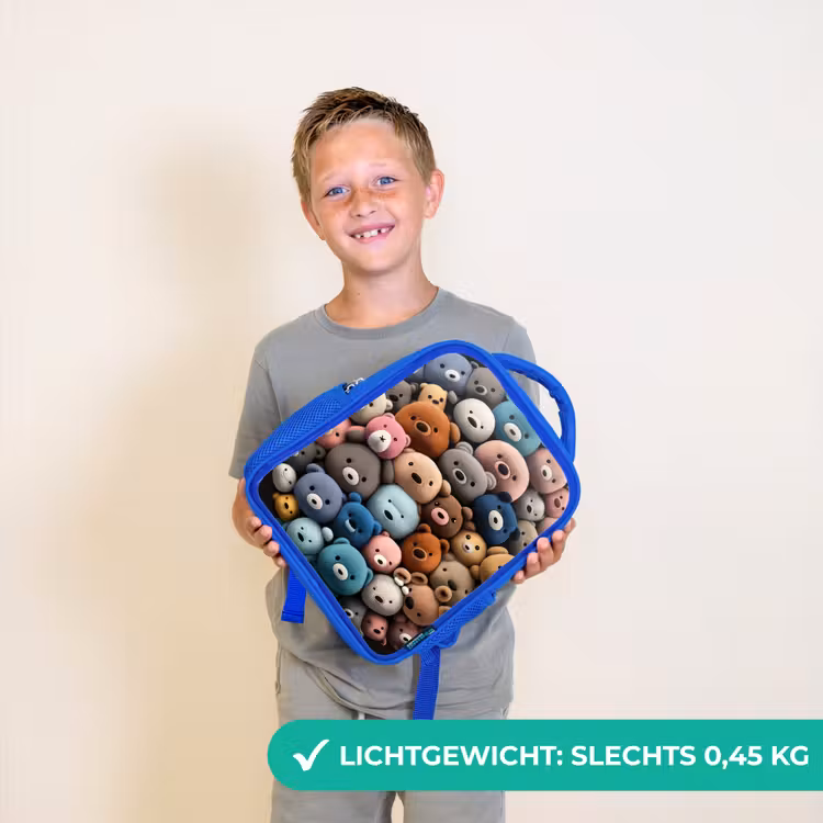 Berenfeestje Kinderrugzak - Blauw middel -sfeer1_NL