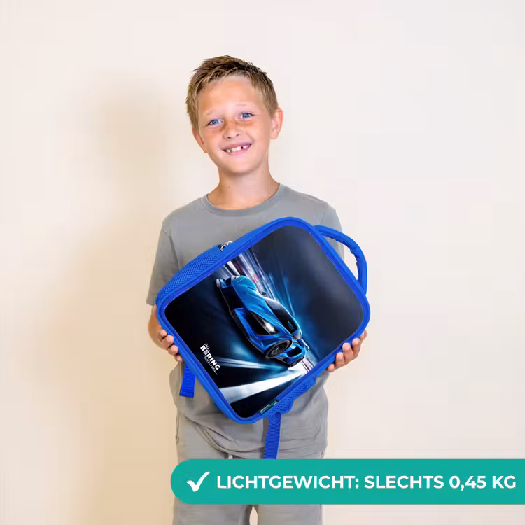Blauwe blitz Kinderrugzak - Blauw middel -sfeer1_NL