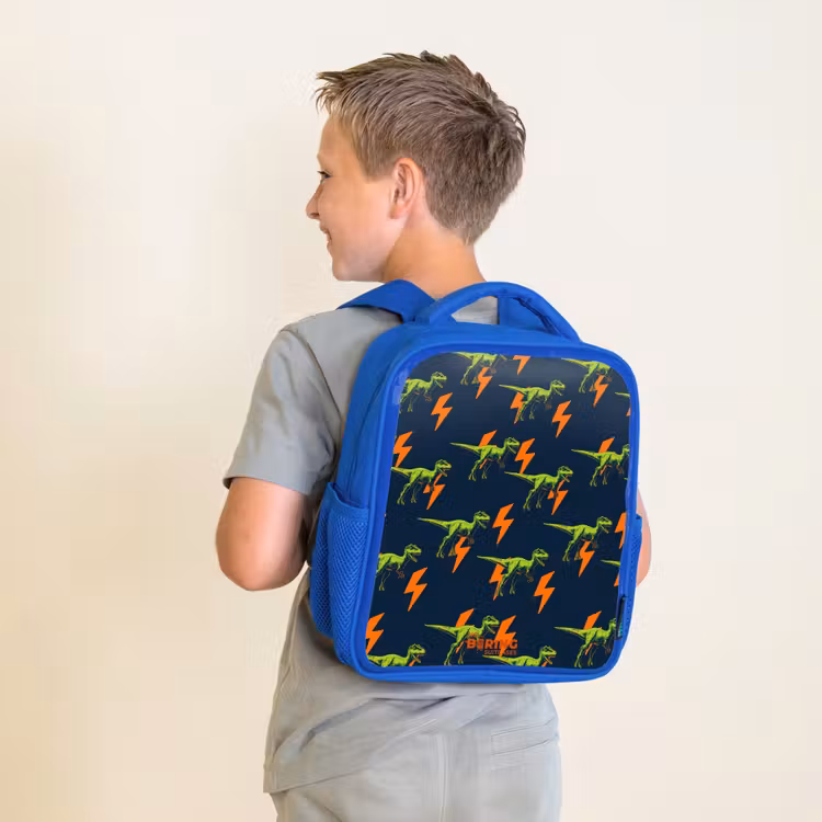 Bliksemsnelle raptors Kinderrugzak - Blauw middel -sfeer2