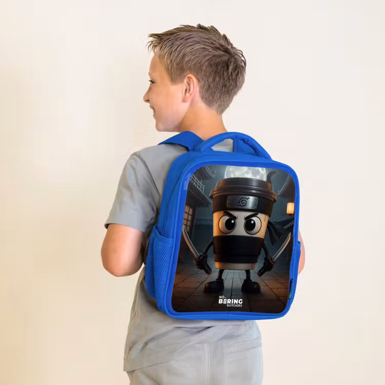 Capuchino Assassino Kinderrugzak - Blauw middel -sfeer2