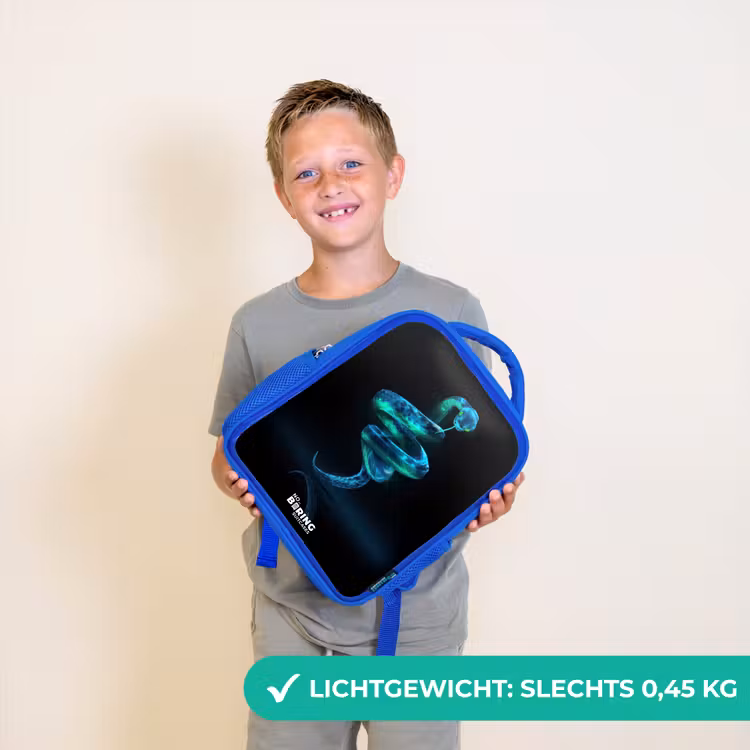 Digitale slang in spiraalvorm Kinderrugzak - Blauw middel -sfeer1_NL